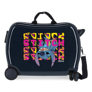 Dětský kufřík na kolečkách Lilo and Stitch Face Down navy MAXI 50 cm