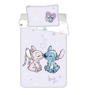 Povlečení do postýlky Lilo and Stitch Purple 